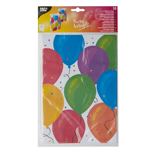 11200 Partytüten, Papier 28 cm x 19 cm x 7 cm "Ballon"