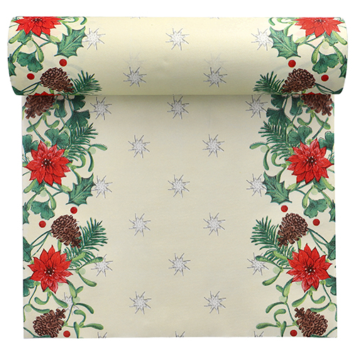 180 Tischläufer, stoffähnlich, Airlaid 24 m x 40 cm "Winterly"