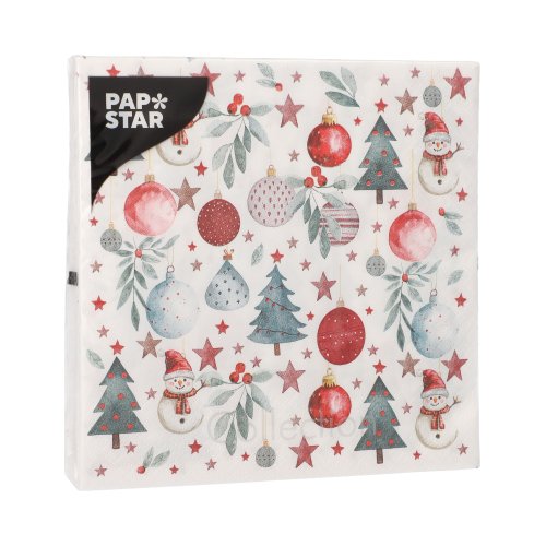 20 Servietten, 3-lagig 1/4-Falz 33 cm x 33 cm "Cold Winter" 21600 Servietten, 3-lagig 1/4-Falz 33 cm x 33 cm "Cold Winter"