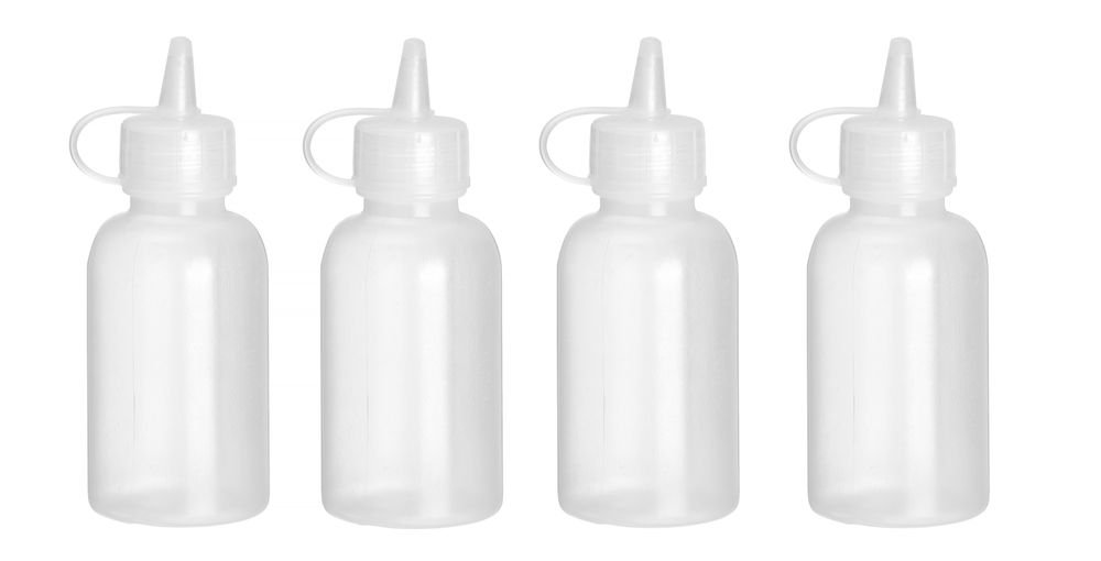 Mini-Saucenspender – 4er-Set, HENDI, 0,05L, Transparent, ⌀35x(H)100mm