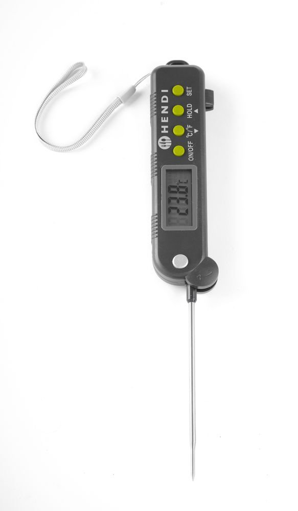 Thermometer mit einklappbarer Sonde, HENDI, 160x40x(H)25mm Thermometer mit einklappbarer Sonde, HENDI, 160x40x(H)25mm