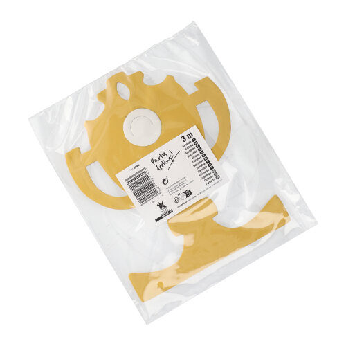 10 Motiv-Girlande 3 m gold "Pokal" schwer entflammbar 1 Motiv-Girlande 3 m gold "Pokal" schwer entflammbar