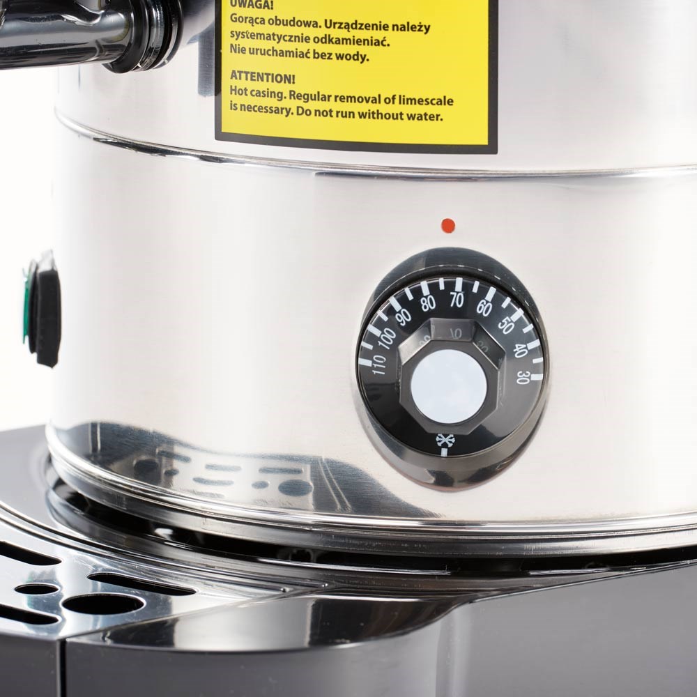 Heißwasser-Spender, doppelwandig 18 Liter, Ø 23,1 cm, (H) 60,2 cm Heißwasser-Spender, doppelwandig 9 Liter, Ø 20 cm, (H) 48 cm