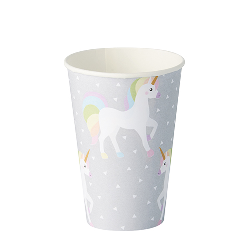 140 Trinkbecher, Pappe 0,2 l Ø 7 cm · 9,7 cm "Unicorn" 10080 Trinkbecher, Pappe 0,2 l Ø 7 cm · 9,7 cm "Unicorn"