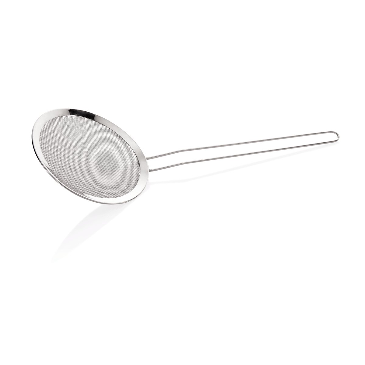 Frittierlöffel, Ø 14 cm, (L) 27 cm, Chromnickelstahl