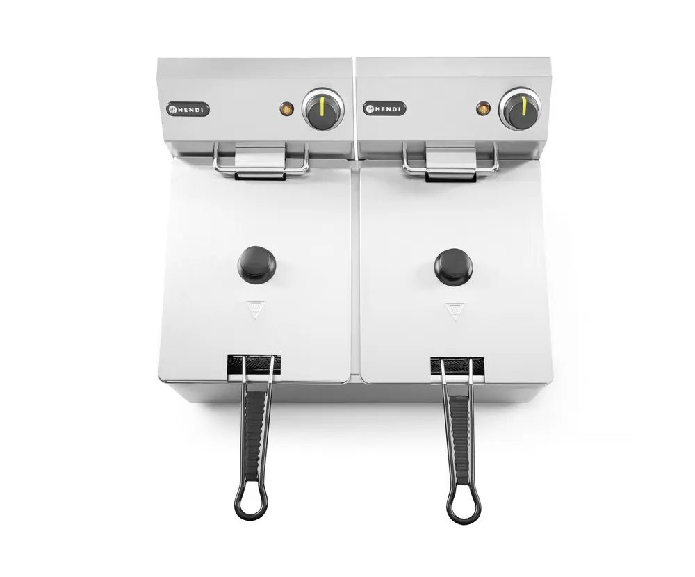 Fritteuse Kitchen Line - 2x8L, Kitchen Line, 16L, 230V/7000W, 542x430x(H)351mm Friteuse Kitchen Line - 2x6L, Kitchen Line, 12L, 230V/6600W, 550x430x(H)305mm