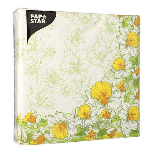 50 Servietten, 3-lagig 1/4-Falz 40 cm x 40 cm "Narciso" 14000 Servietten, 3-lagig 1/4-Falz 40 cm x 40 cm "Narciso"