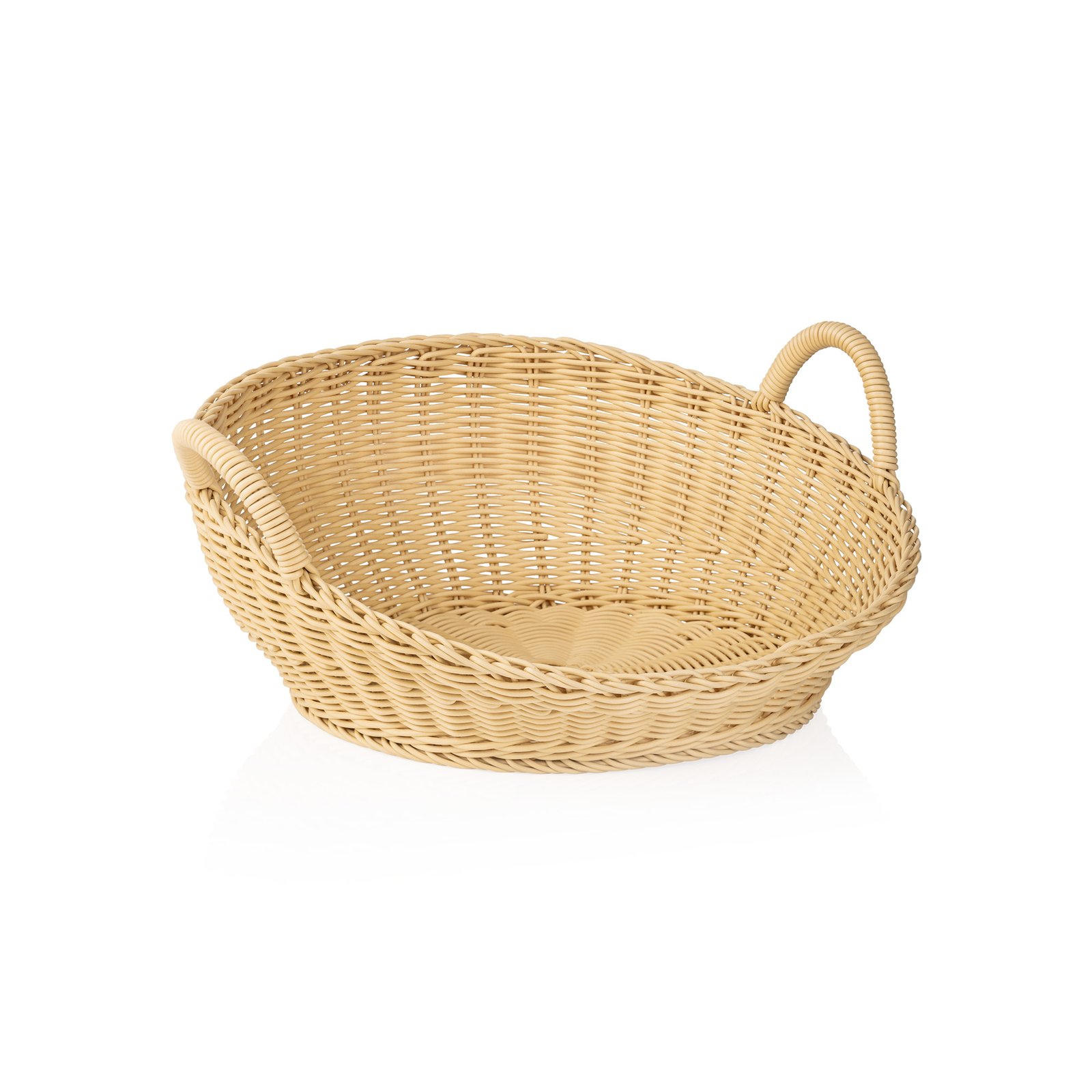 Brötchenschütte mit Griff Ø 46 cm, hellbeige