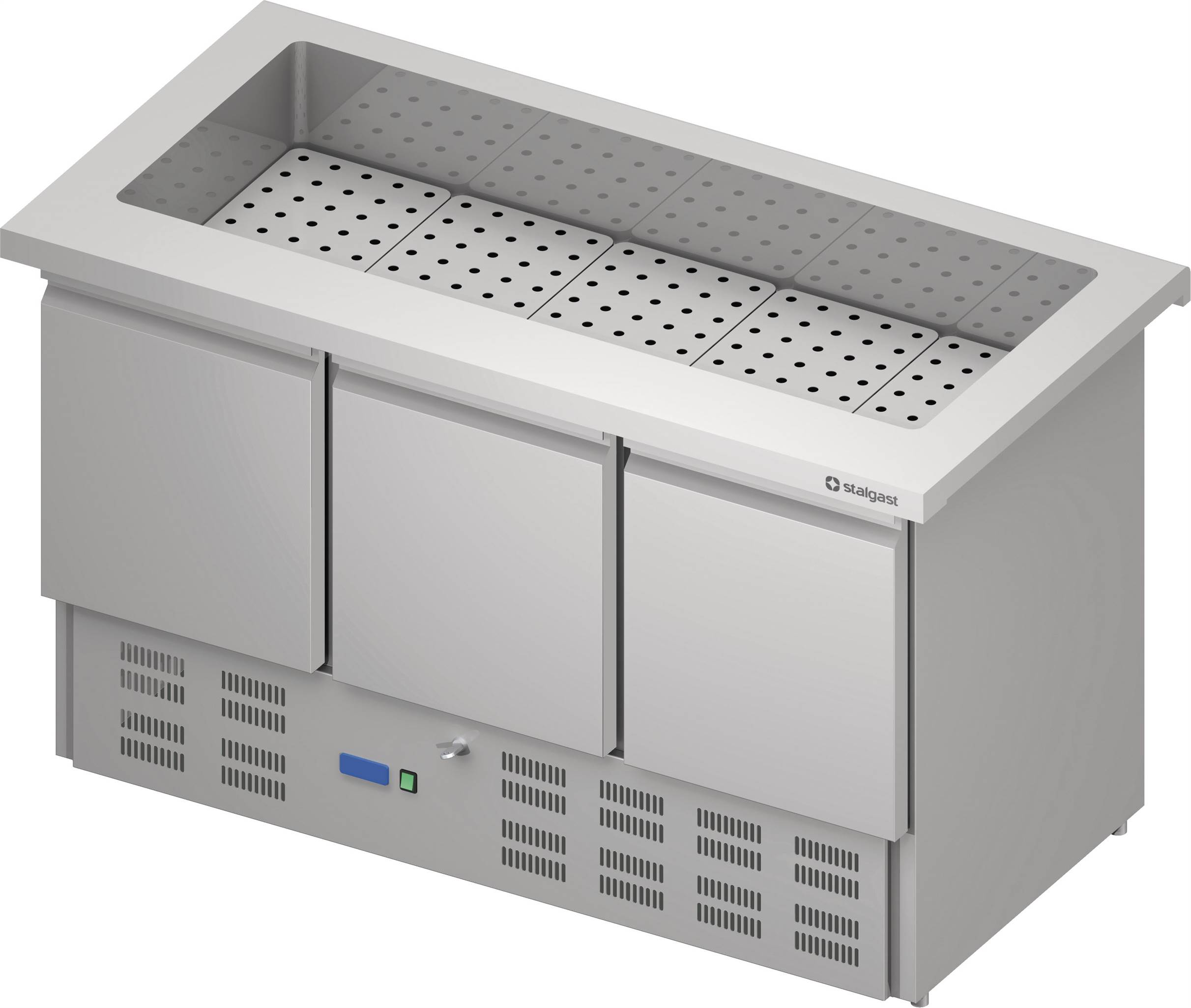 Getränke-Kühltisch "Free Flow", dreitürig 1465x735x880 mm Granitabdeckung "Standard G1" Getränke-Kühltisch "Free Flow", dreitürig 1465x735x880 mm Granitabdeckung "Standard G1"