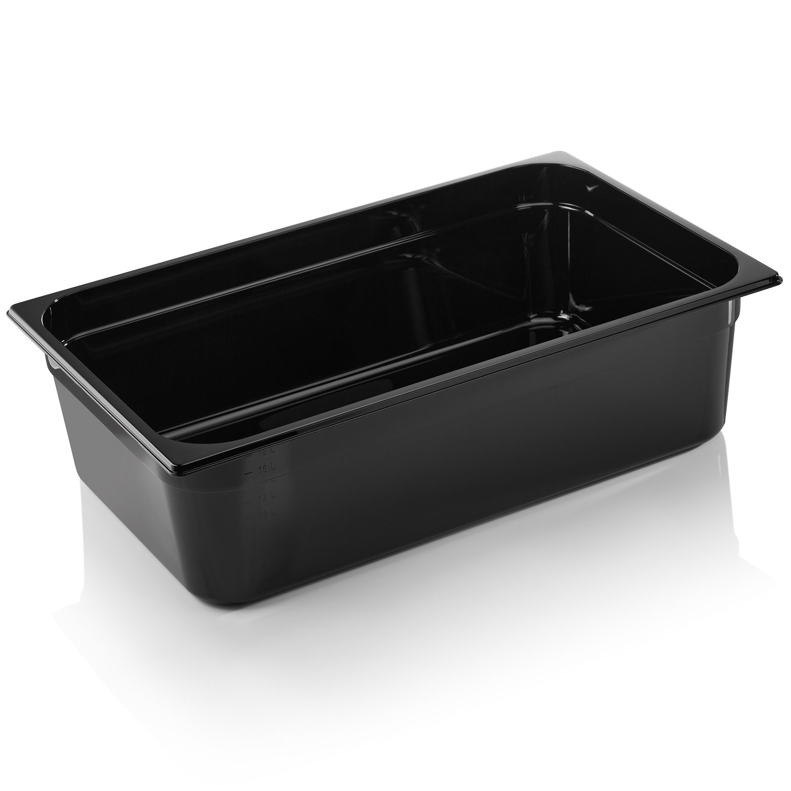 GN Behälter GN 96 BLACK 1/1-150 mm, schwarz, Polycarbonat GN Behälter GN 96 BLACK 1/1-150 mm, schwarz, Polycarbonat