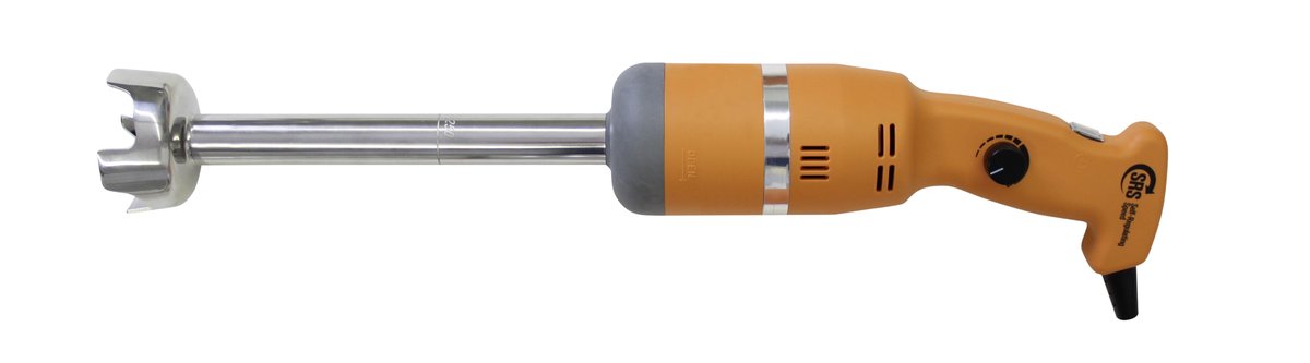 Stabmixer orange, mit Rührstab und Schneebesen