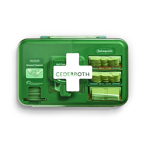 Cederroth Wound Care Dispenser, Pflasterspender 20,3 cm x 30,6 cm x 15,5 cm grün