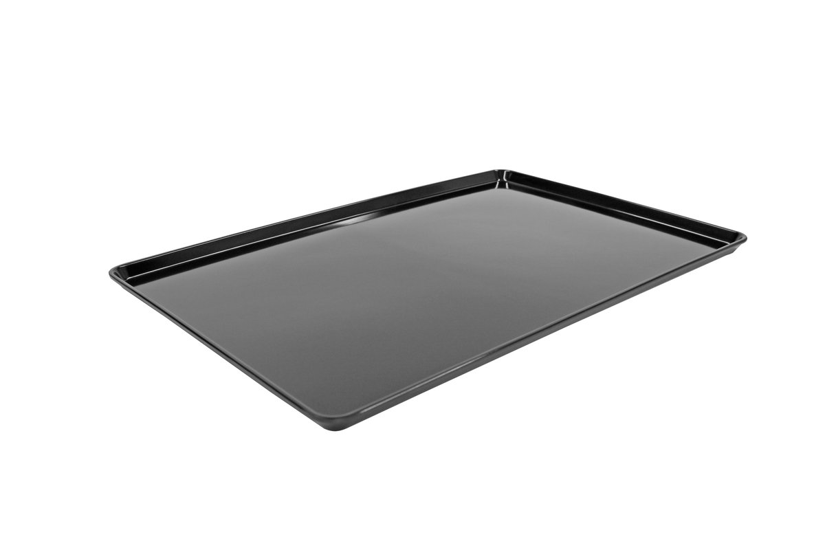 Auslagentablett aus Melamin schwarz, 580 x 195 x 20 mm Auslagentablett aus Melamin schwarz, 580 x 195 x 20 mm