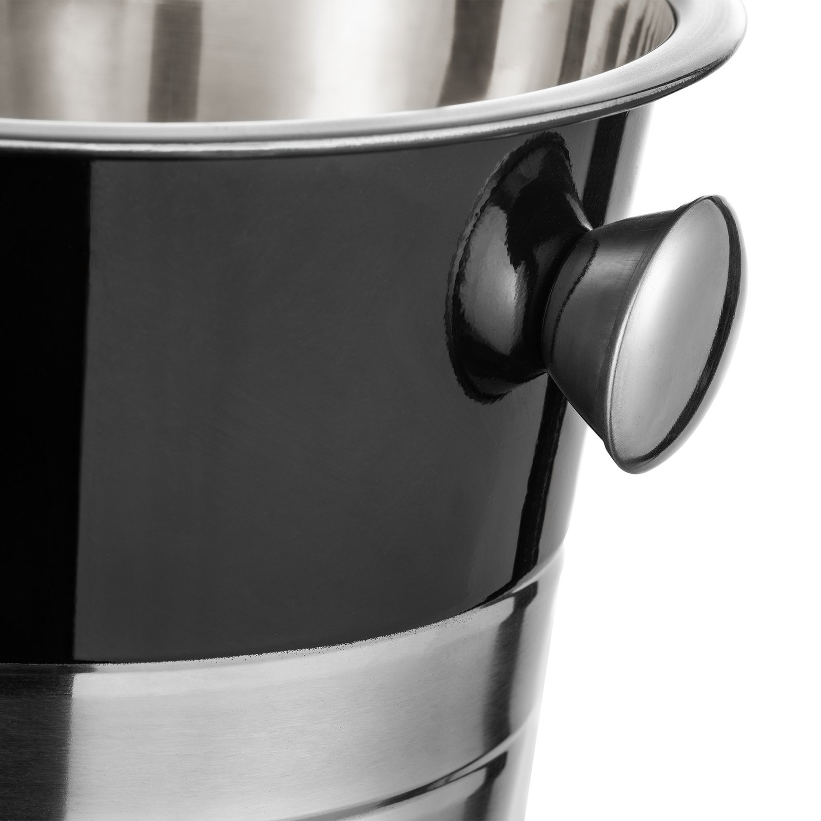 Flaschenkühler 4,5 L, Ø 22 cm, (H) 21 cm, Pulverbeschichtet, schwarz