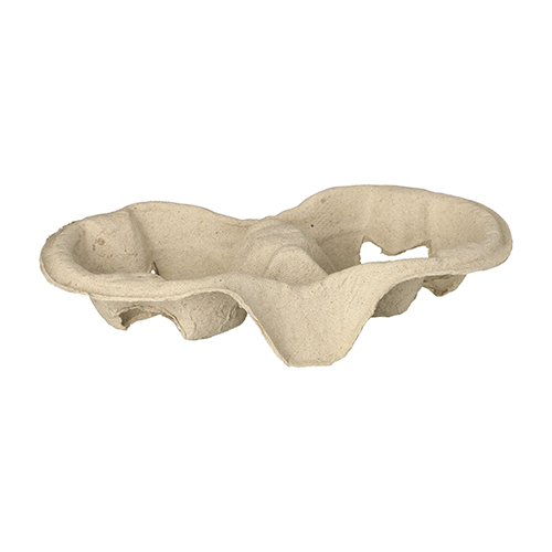 6160 Tragetabletts, Pappe "To Go" 4,6 cm x 22,3 cm x 11,6 cm natur für 2 Becher