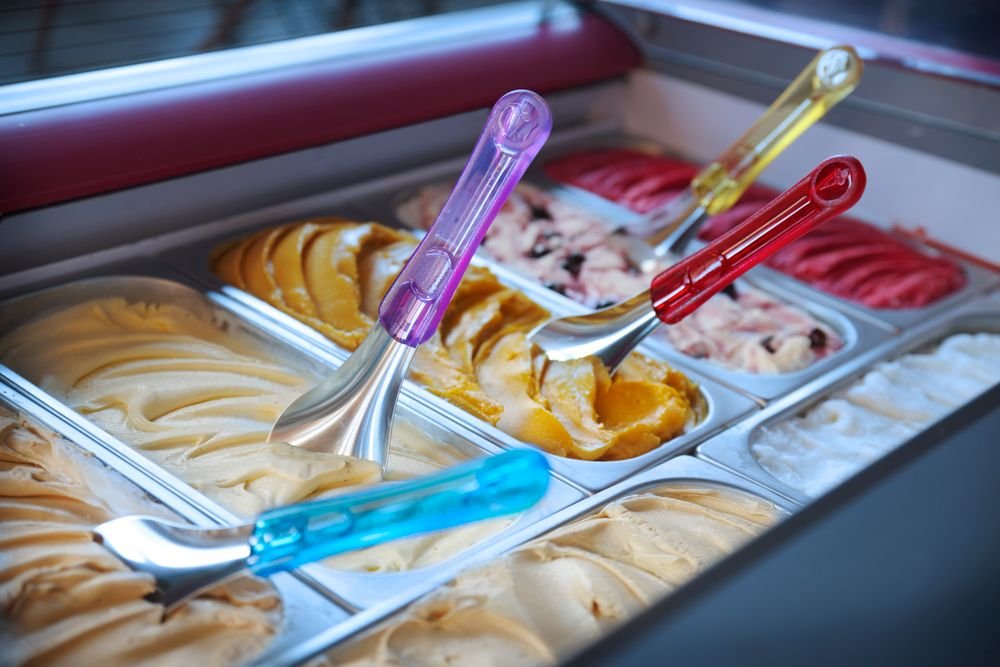 Eiscremespatel, HENDI, Violett, (L)260mm