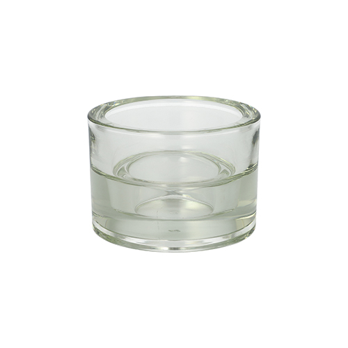 864 Kerzenhalter Glas Ø 8,2 cm · 5,7 cm klar "2in1" für Teelichte und Maxilichte