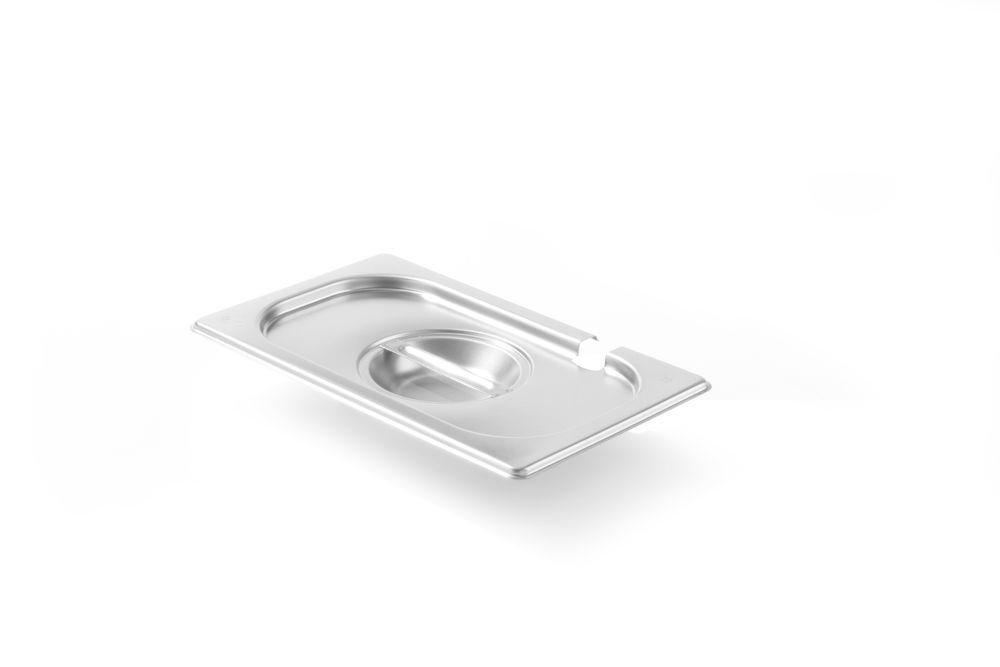 Gastronorm-Deckel mit Löffelaussparung, HENDI, Kitchen Line, GN 1/4, 265x162mm