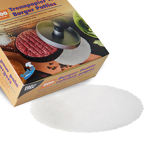500 Trennpapiere für Burger Patties Ø 13 cm weiss 320000 Trennpapiere für Burger Patties Ø 13 cm weiss