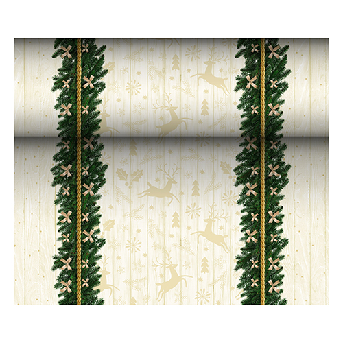 6 Tischläufer, stoffähnlich, Airlaid 24 m x 40 cm "Golden Star" 180 Tischläufer, stoffähnlich, Airlaid 24 m x 40 cm "Golden Star"