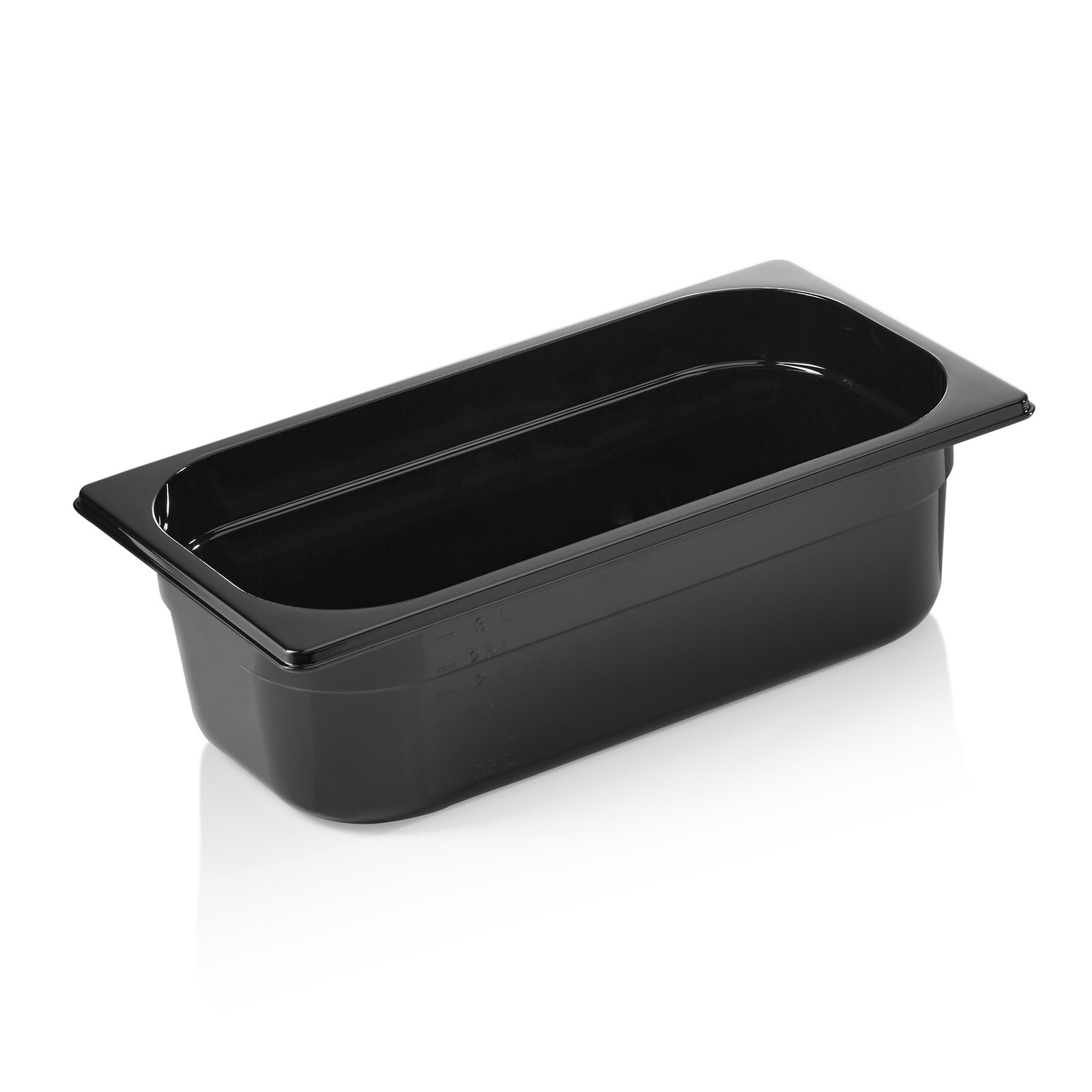 GN Behälter GN 96 BLACK 1/3-100 mm, schwarz, Polycarbonat