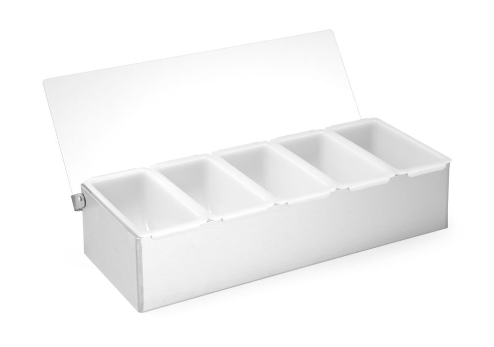 Zutatenbehälter, BarUp, 5 Fächer, 375x140x(H)90mm