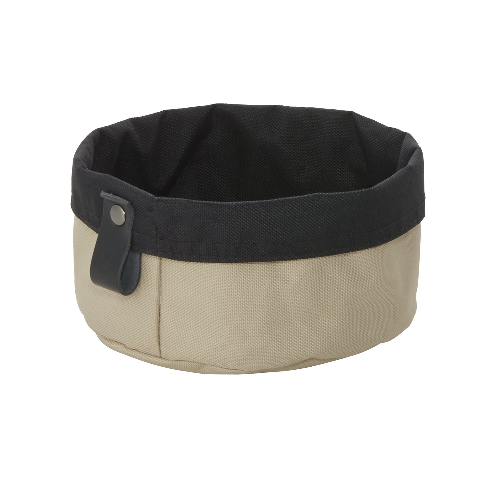 Brottasche FLIP TETRON, Ø 17 cm, Höhe 11 cm, light grey/light khaki, Tetron