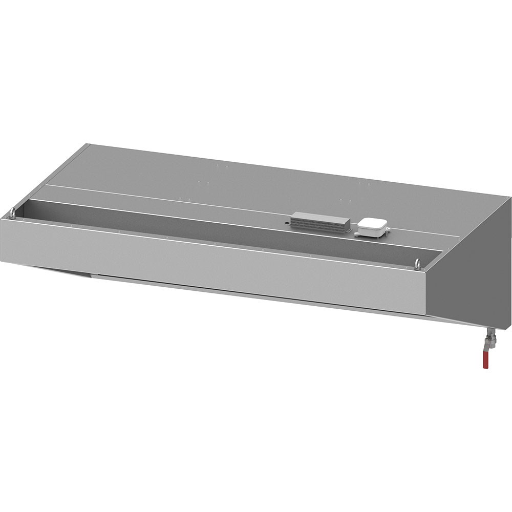 Wandhaube "Basic Line", Schrägform 1200 mm x 600 mm mit Flammschutzfilter Typ B Wandhaube "Basic Line", Schrägform 1900 mm x 900 mm mit Flammschutzfilter Typ B