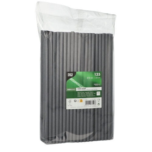 135 Shake-Halme, Papier Ø 8 mm · 25 cm schwarz 81000 Shake-Halme, Papier Ø 8 mm · 25 cm schwarz
