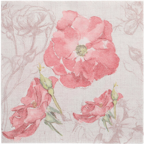 12500 Servietten "ROYAL Collection" 1/4-Falz 40 cm x 40 cm rosa "Blossom"