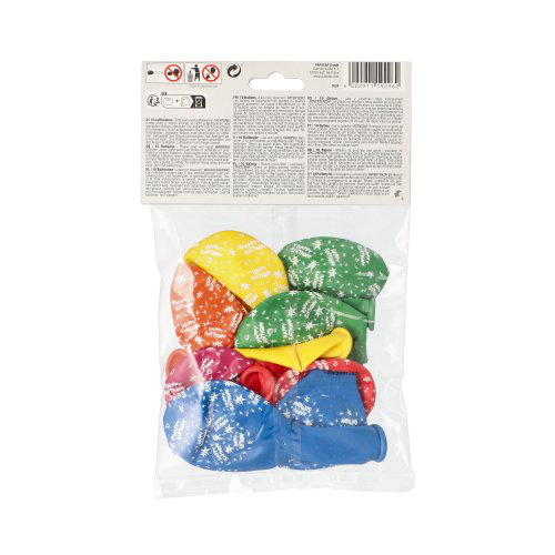 120 Luftballons Ø 29 cm farbig sortiert "Happy Birthday" 33600 Luftballons Ø 29 cm farbig sortiert "Happy Birthday"