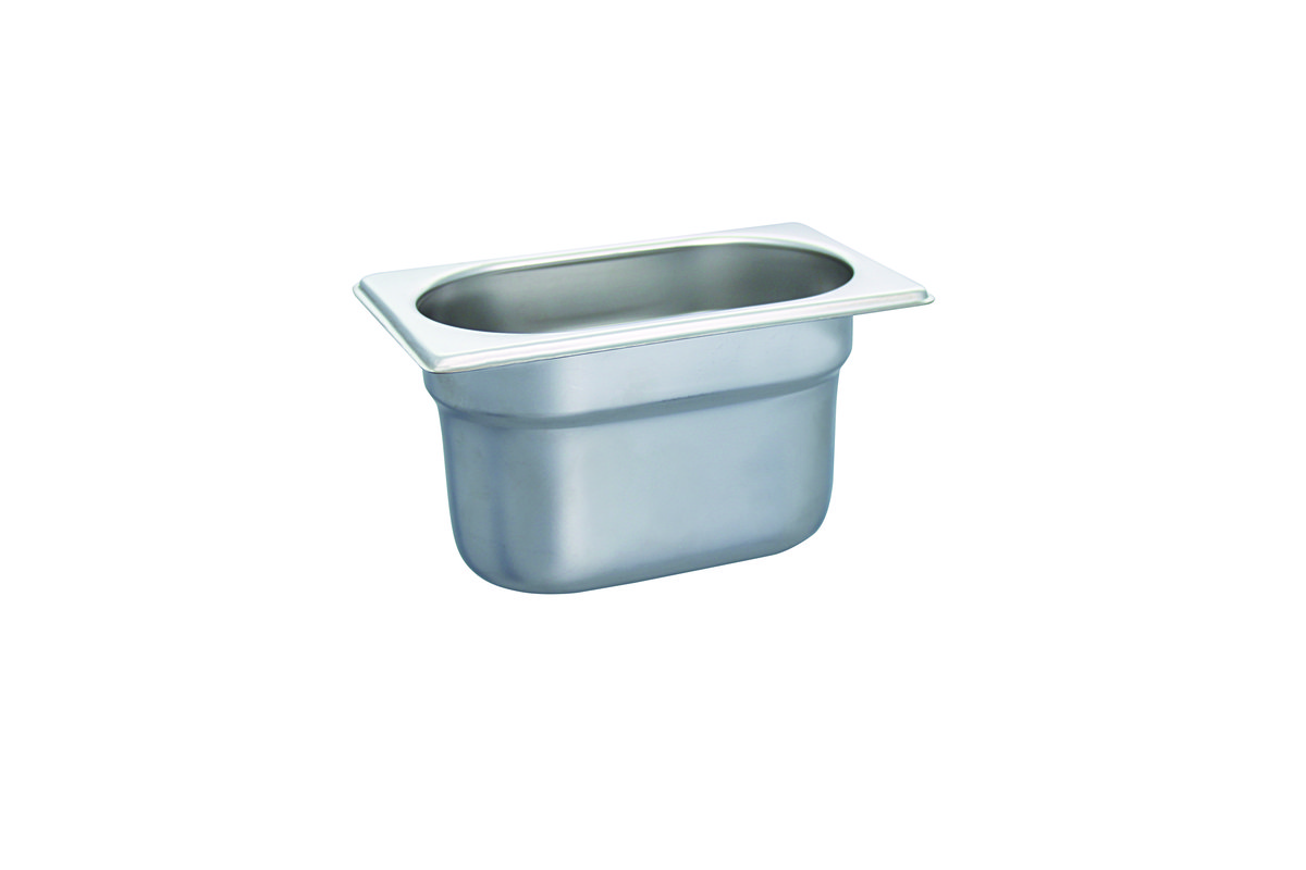 GN 1/9 Behälter, Edelstahl, 100 mm GN 1/9 Behälter, Edelstahl, 100 mm