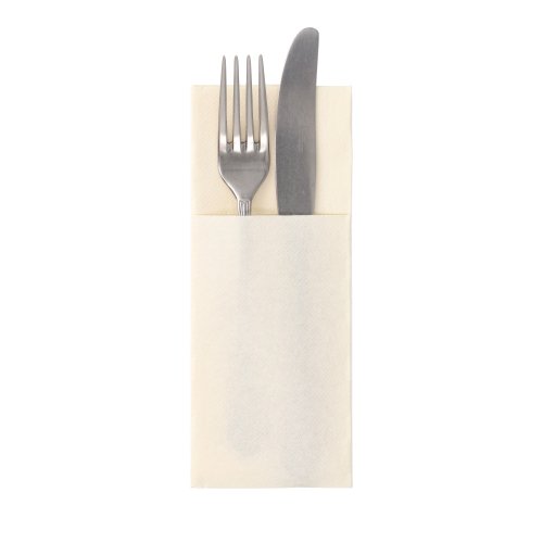 18000 Servietten "ROYAL Collection" 40 cm x 30 cm champagner mit Besteckfalz