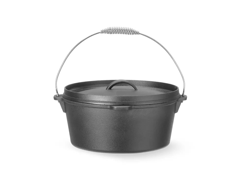 Gusseisentopf, 7,2L, Schwarz, ⌀310x(H)130mm, Rund