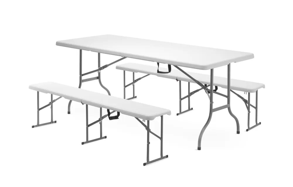 Sitzbank, AmerBox, 1830x300x(H)430mm Buffet-Tisch, AmerBox, Max. Last 150 kg., 1830x750x(H)740mm