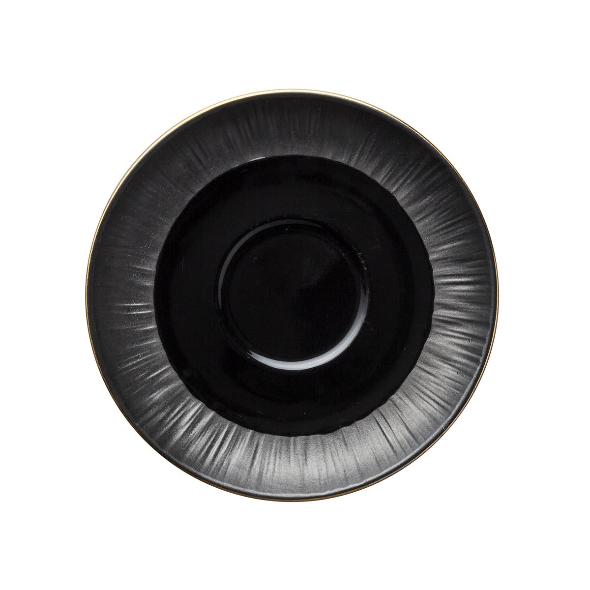 Cappuccinotasse mit Untertasse Set MAYA KURO, 200 ml, schwarz Cappuccinotasse mit Untertasse Set MAYA KURO, 200 ml, schwarz