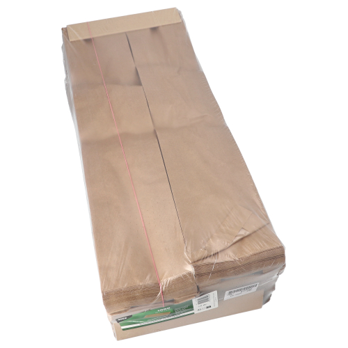 36000 Sichtstreifenbeutel mit PLA-Fenster "pure" 58 cm x 12 cm x 5 cm braun