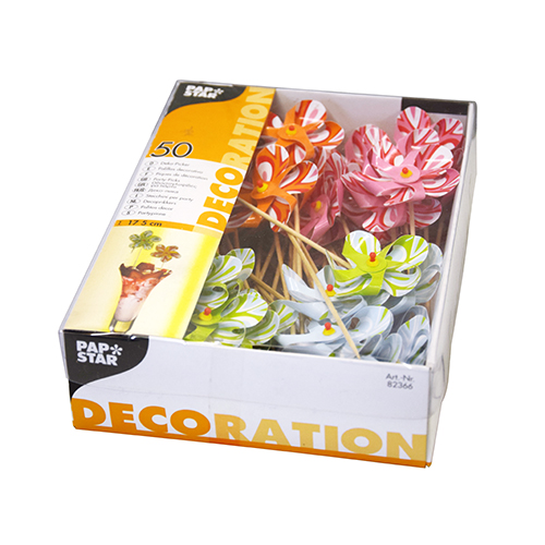 50 Deko-Picker 17,5 cm farbig sortiert "Windmühle" 14000 Deko-Picker 17,5 cm farbig sortiert "Windmühle"