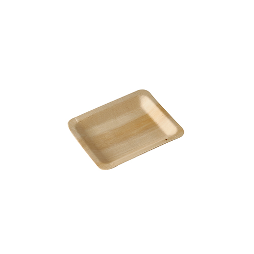 37000 Fingerfood - Teller, Holz "pure" eckig 12 cm x 9,5 cm