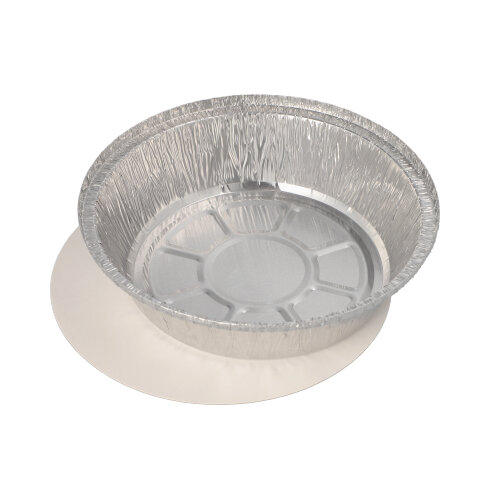 4000 Schalen, Alu + Einlegedeckel, PP-beschichtet rund 0,77 l Ø 18,2 cm · 4 cm