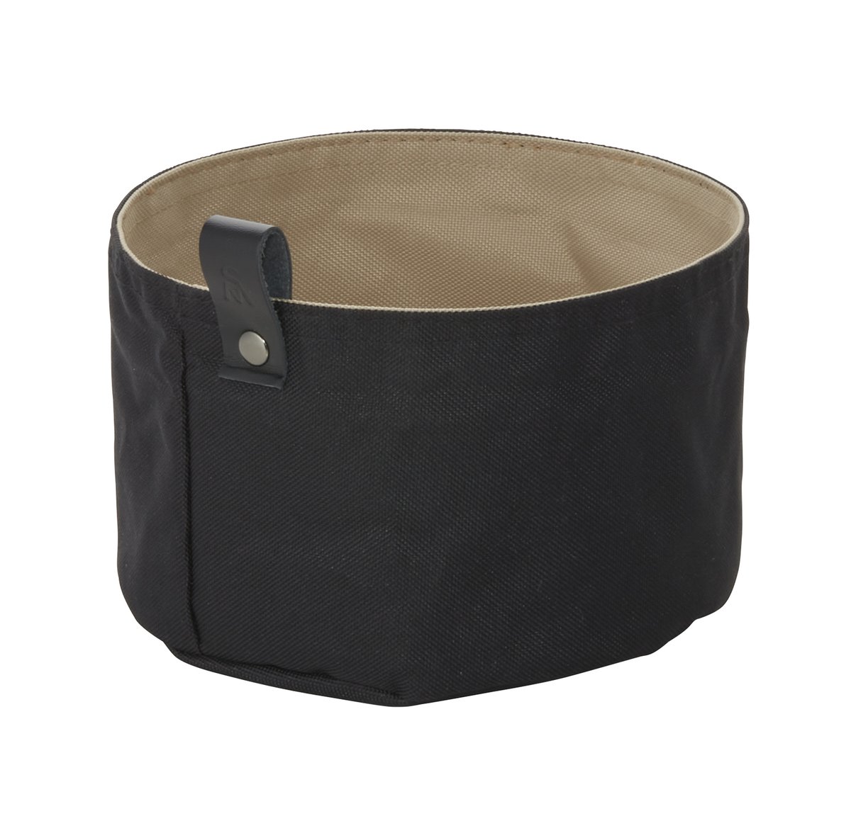 Brottasche FLIP TETRON, Ø 17 cm, Höhe 11 cm, light grey/light khaki, Tetron