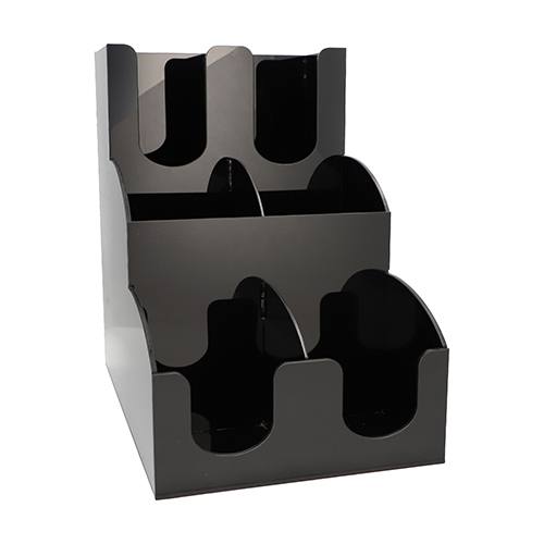 1 Spender für Trinkbecher und Deckel "To Go" 31 cm x 30,5 cm x 21 cm schwarz 32 Spender für Trinkbecher und Deckel "To Go" 31 cm x 30,5 cm x 21 cm schwarz