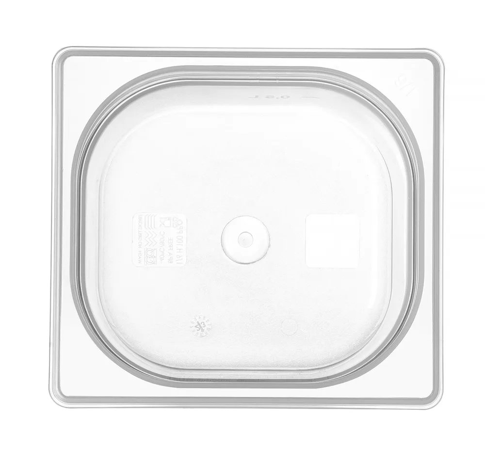 Gastronorm-Behälter 1/6, GN 1/6, 1L, Transparent, 176x162x(H)65mm