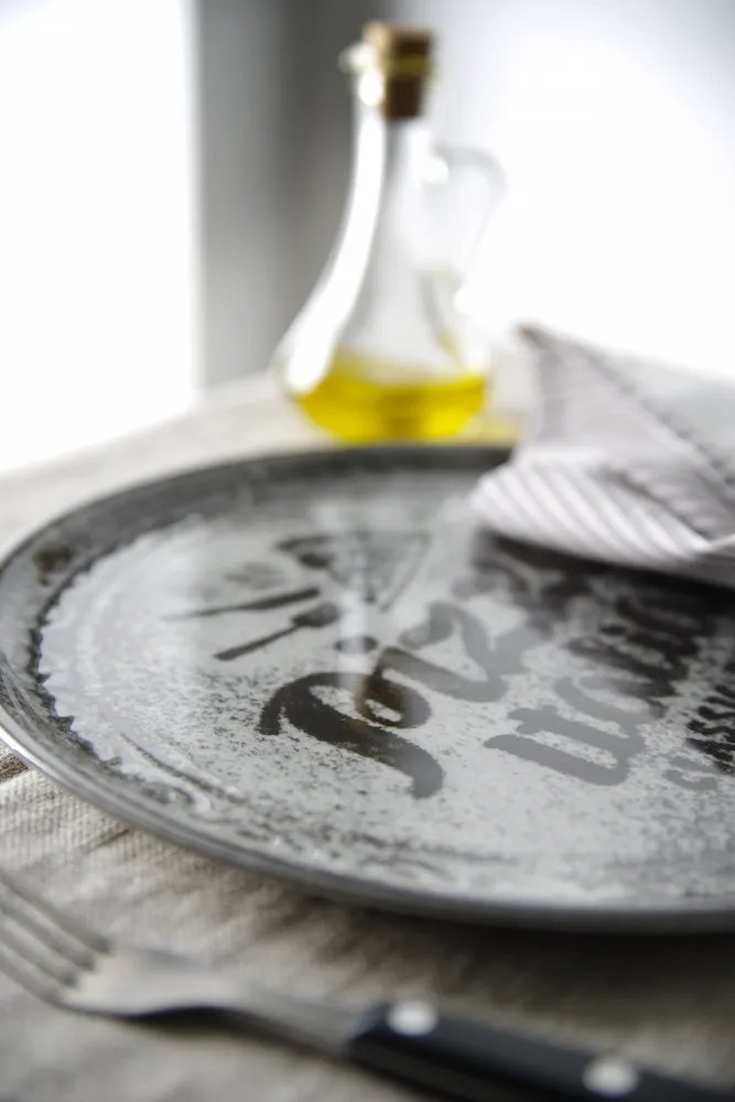 Pizzateller Recipe Collection Schwarz, Schwarz, ⌀330mm