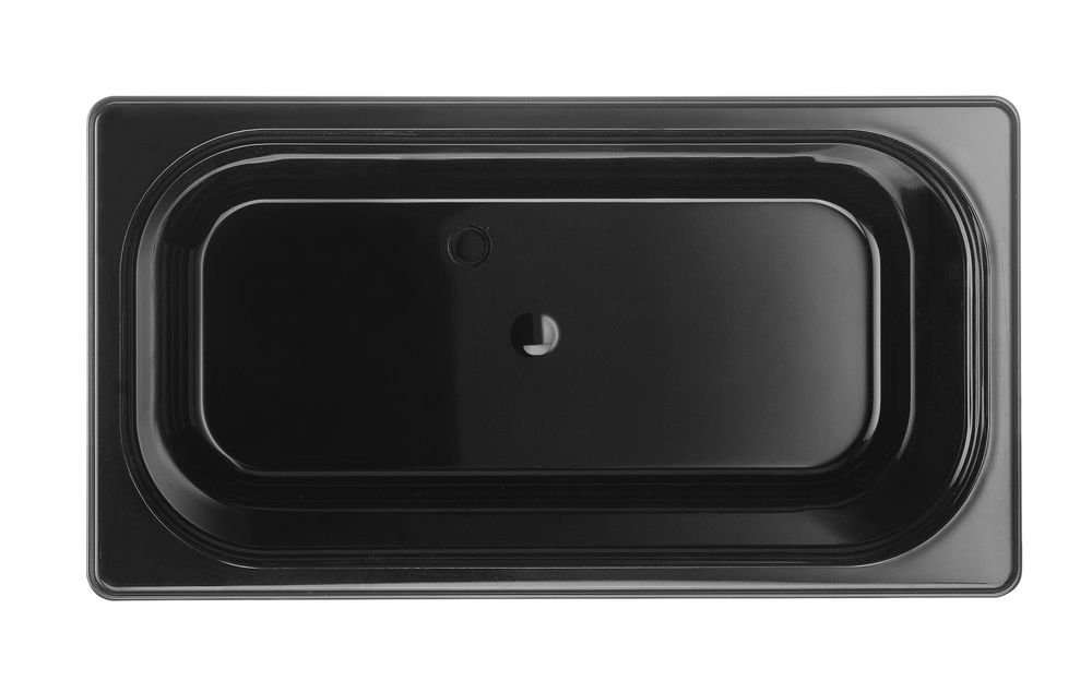 Gastronorm-Behälter 1/3, HENDI, Profi Line, GN 1/3, 2,5L, Schwarz, 325x176x(H)65mm