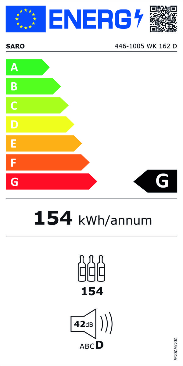Weinlagerschrankfür154Flaschen,2Zonen,ModellWK162D Weinlagerschrankfür154Flaschen,2Zonen,ModellWK162D