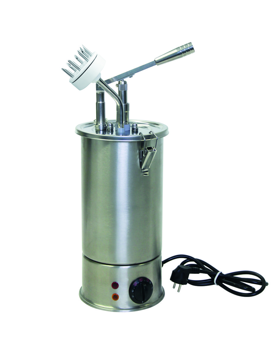 Hebel Dosierspender beheizbar mit Donut-Aufsatz Hebel Dosierspender beheizbar mit Donut-Aufsatz