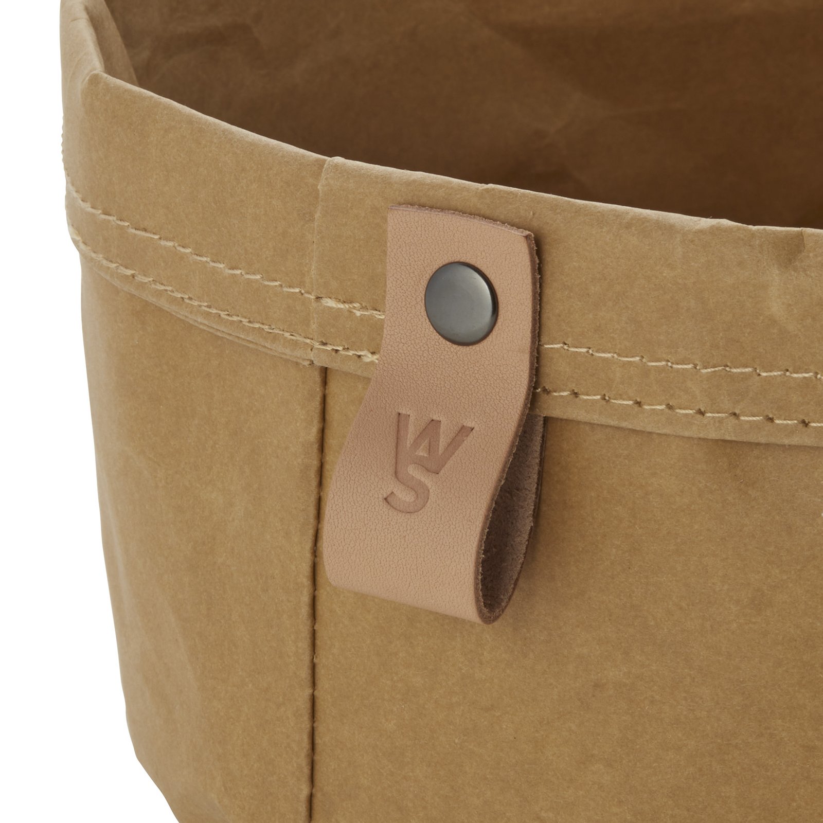 Brottasche CRAFT & CRUMBLE, Ø 17 cm, Höhe 11 cm, khaki, Kraft Paper