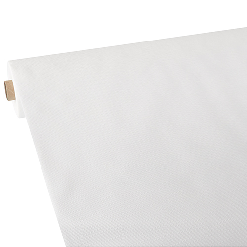 48 Tischdecke, stoffähnlich, Vlies "soft selection plus" 25 m x 0,9 m ! weiss