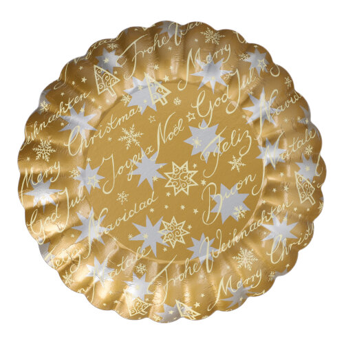 2000 Präsentierschalen-Weihnachten Ø 23 cm "verschiedene Weihnachtsdekore"